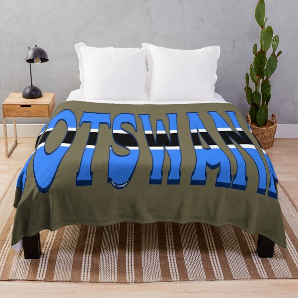 Item preview, Botswana Font with Botswanan Flag designed and sold by Havocgirl.