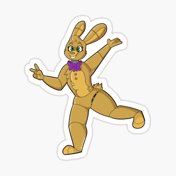 Springbonnie Stickers Redbubble - fnaf human spring bonnie how to get free robux without