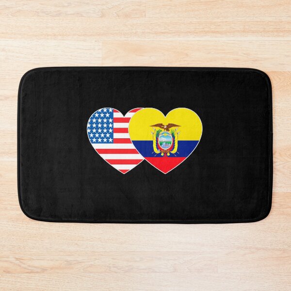 Item preview, Ecuador and USA Flag Twin Heart for Ecuadorian American Patriotic designed and sold by Svo-.