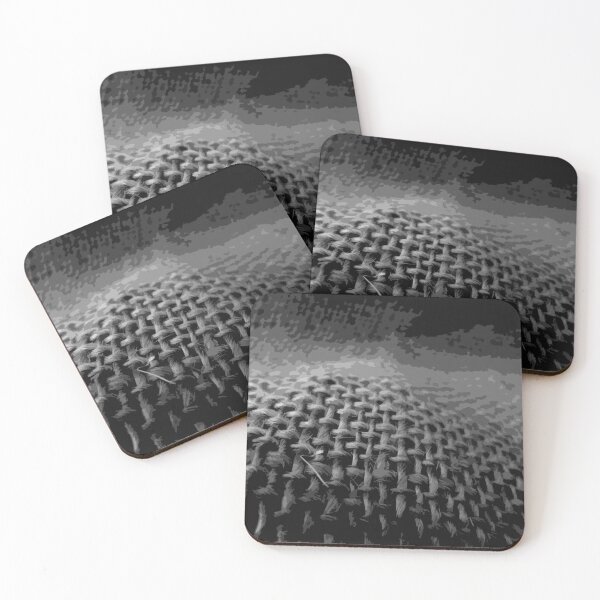 Item preview, Woven Fabric Grey Hessian Black and White Photo designed and sold by Beachy.