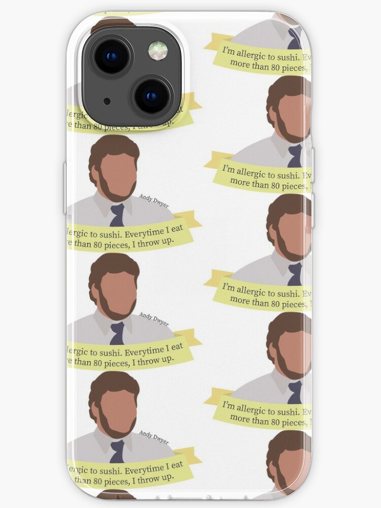 Coque Iphone Parcs Et Loisirs Citation Sushi Andy Dwyer Par Undercoverstars Redbubble