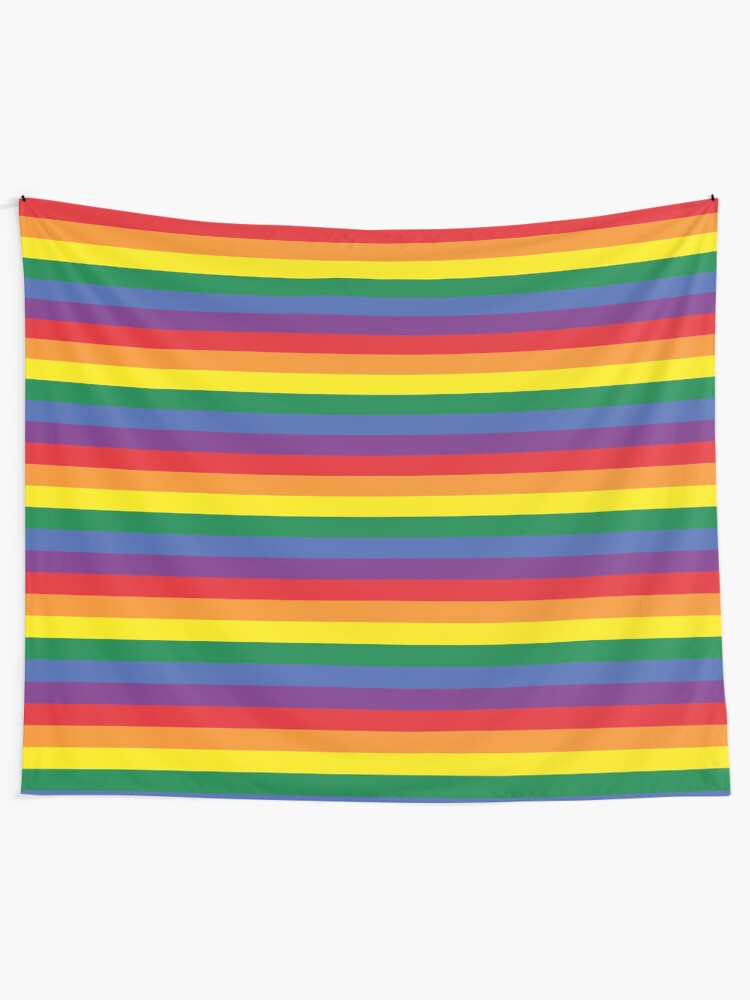 Alternate view of rainbow Tapestry