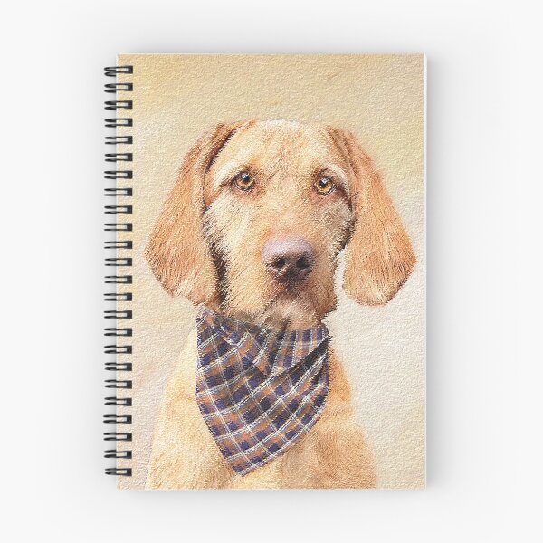 Item preview, Wirehaired Vizsla Painting - Cute Original Dog Art designed and sold by alpendesigns.