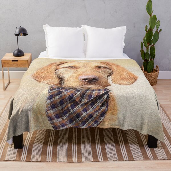 Item preview, Wirehaired Vizsla Painting - Cute Original Dog Art designed and sold by alpendesigns.