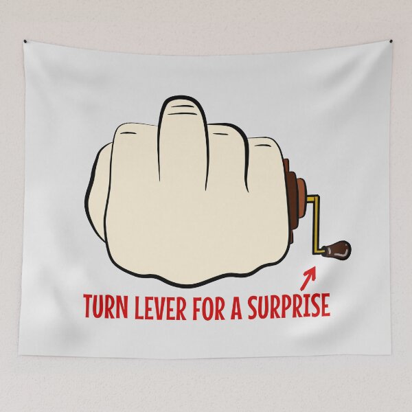 Item preview, TURN LEVER FOR MIDDLE FINGER designed and sold by aydapadi.