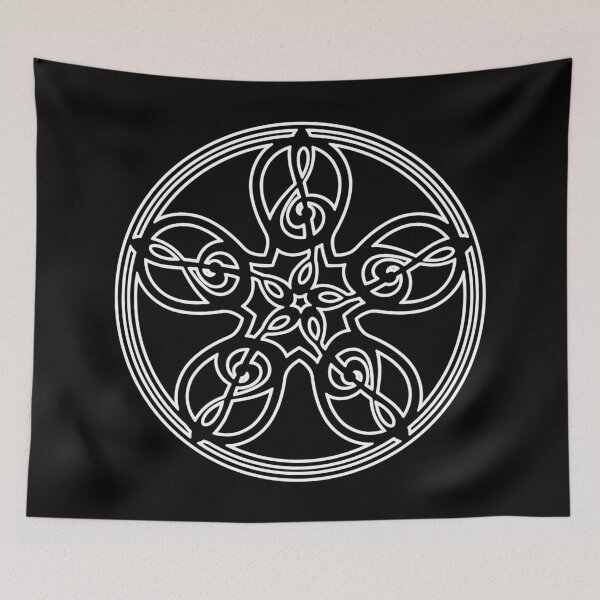 Item preview, Treble Clef Mandala (white outline) designed and sold by FelixCulpa.