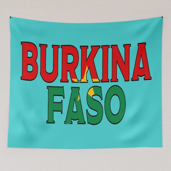 Item preview, Burkina Faso Font with Flag designed and sold by Havocgirl.