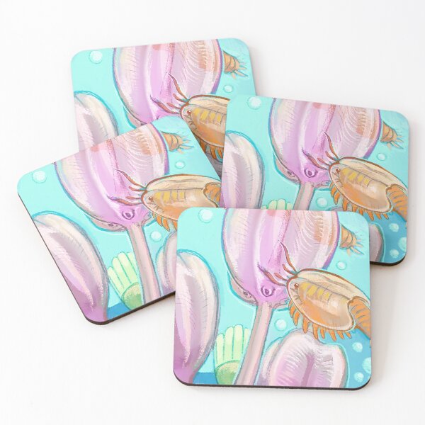 Item preview, Burgess Shale Scene in Blue, Pink, and Orange designed and sold by thoughtsupnorth.