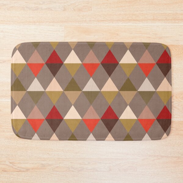 Item preview, Harlequin Pattern, Taupe and Red designed and sold by Marymarice.