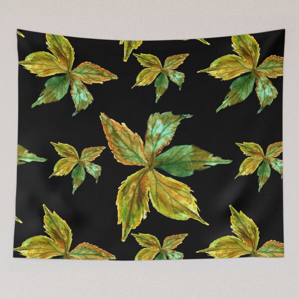 Item preview, Hello autumn fall leaves pattern designed and sold by wolfgangrainer.
