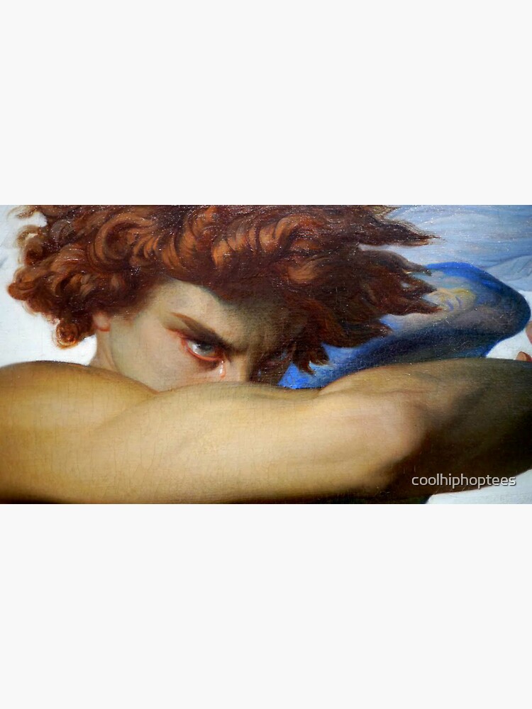 Fallen Angel Shirt Painting Lucifer Alexandre Cabanel Sticker For   Bg,f8f8f8 Flat,750x,075,f Pad,750x1000,f8f8f8 