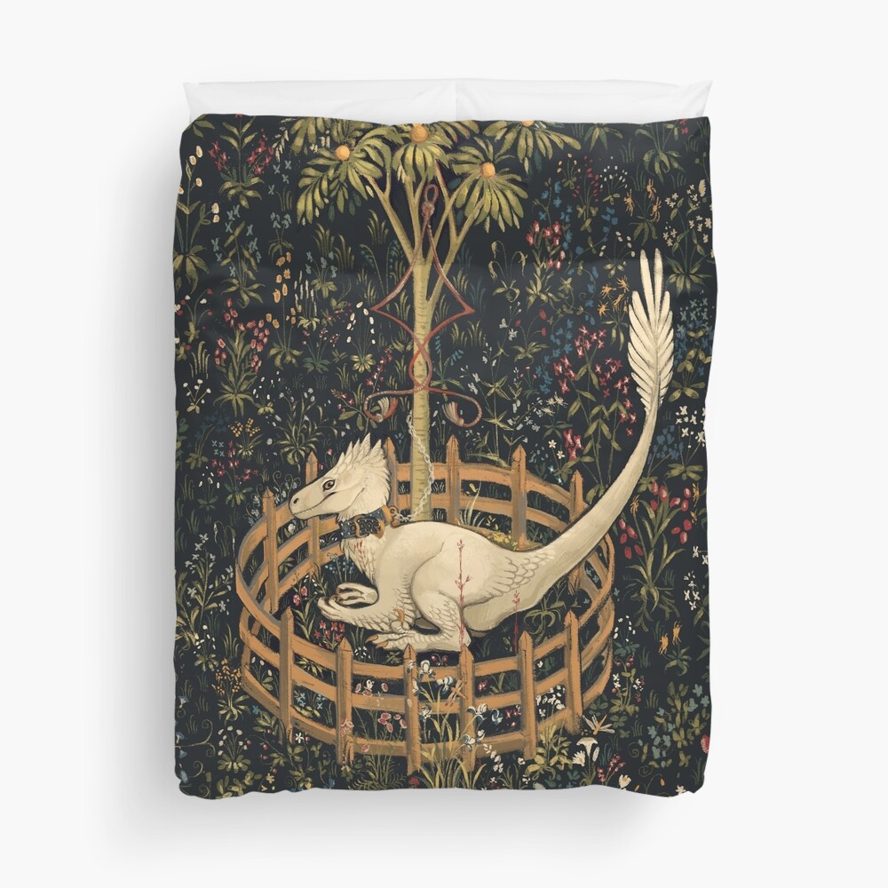 The Dinosaurs Is In Captivity and No Longer Extinct Duvet Cover