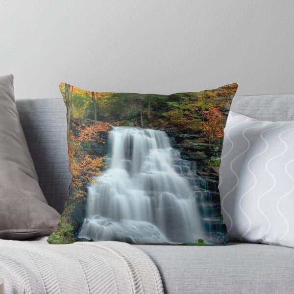Item preview, October Foliage Surrounding Erie Falls designed and sold by Gene Walls.