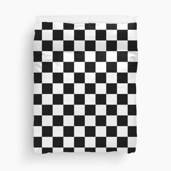 Black and white checkered Duvet Cover