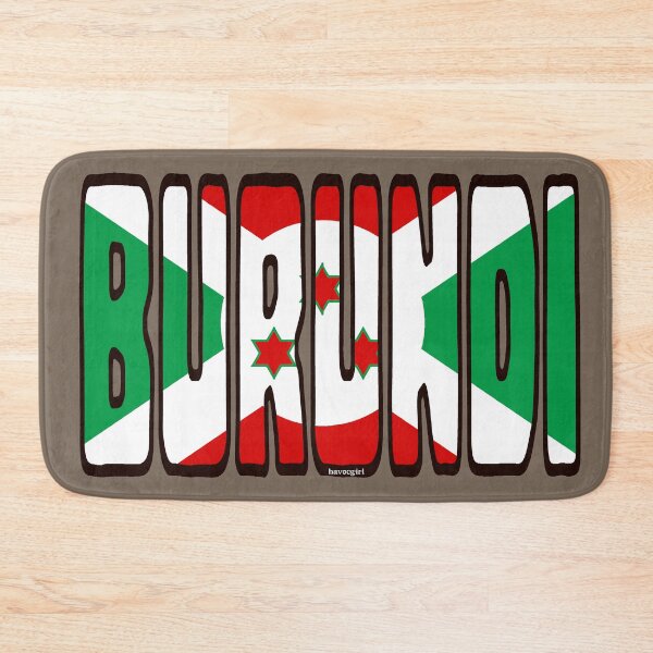 Item preview, Burundi Font with Burundian Flag designed and sold by Havocgirl.