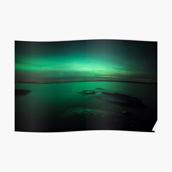 Mystic northern lights glow Poster