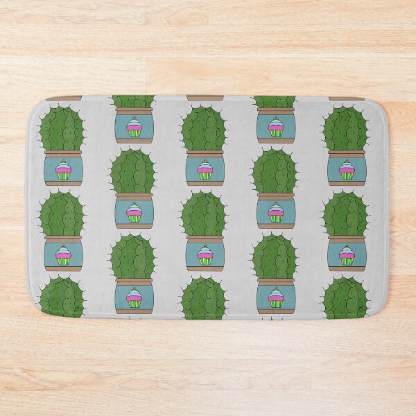 Item preview, Cute Cactus Design #159: Echinocactus In Cute Cupcake Clay Pot designed and sold by DreamCactus.