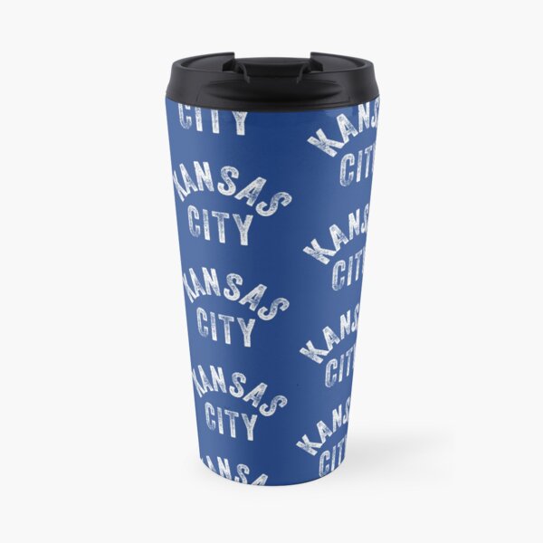 KC Royal Blue Classic Kansas City Vintage Local Kc Baseball Fan Gear Kansas city KC Face mask Kansas City facemask Travel Mug