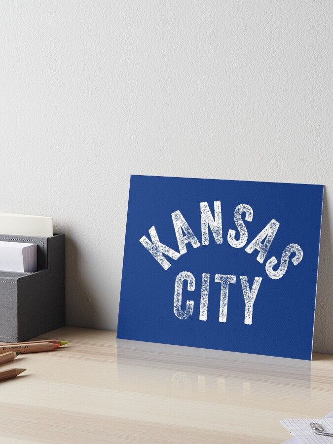 KC Kansas City Baby Blue Royal Blue Retro Stripes Vintage Sweatshirt