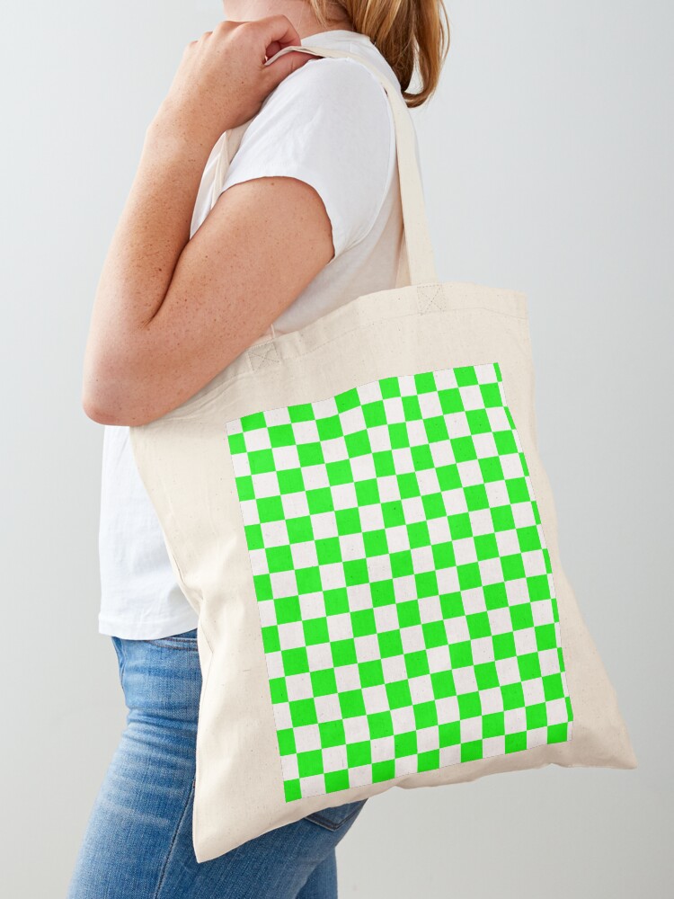 Green and white checkered