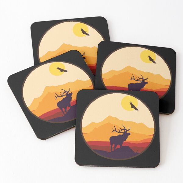 Item preview, Elk Sunset designed and sold by GrumpyDog.
