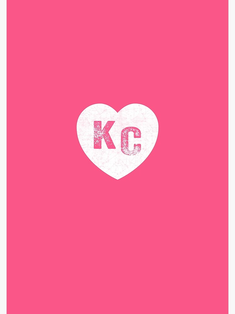 Pink Kansas City KC Heart Collection I Love Kc Hearts KC Face mask Kansas City facemask by kcfanshop