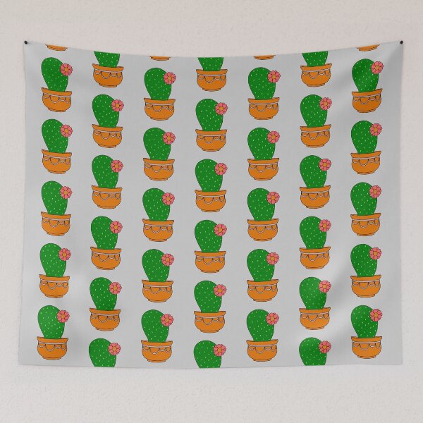 Item preview, Cute Cactus Design #162: Pretty Cactus In Elegant Pot designed and sold by DreamCactus.