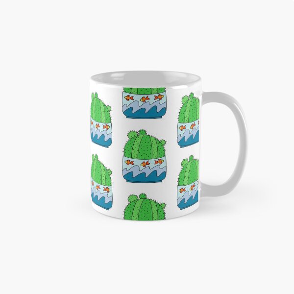 Item preview, Cute Cactus Design #163: Ball Cactus In Goldfish Themed Pot designed and sold by DreamCactus.