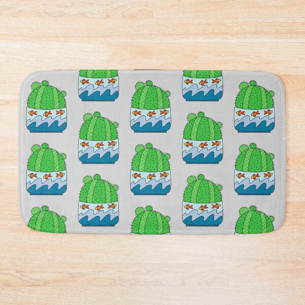 Item preview, Cute Cactus Design #163: Ball Cactus In Goldfish Themed Pot designed and sold by DreamCactus.