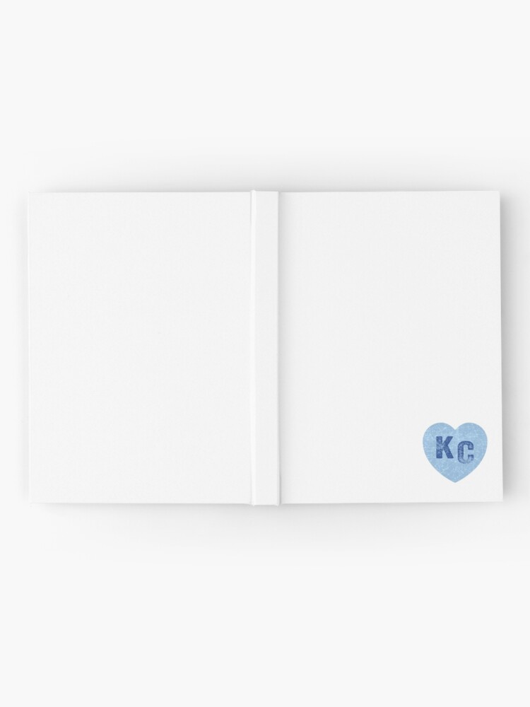Alternate view of Baby Blue KC Heart Kansas City Hearts I Love Kc heart Kansas city KC Face mask Kansas City facemask Hardcover Journal
