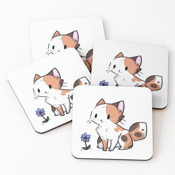 Item preview, Cat and Flower designed and sold by Sheepdreams.