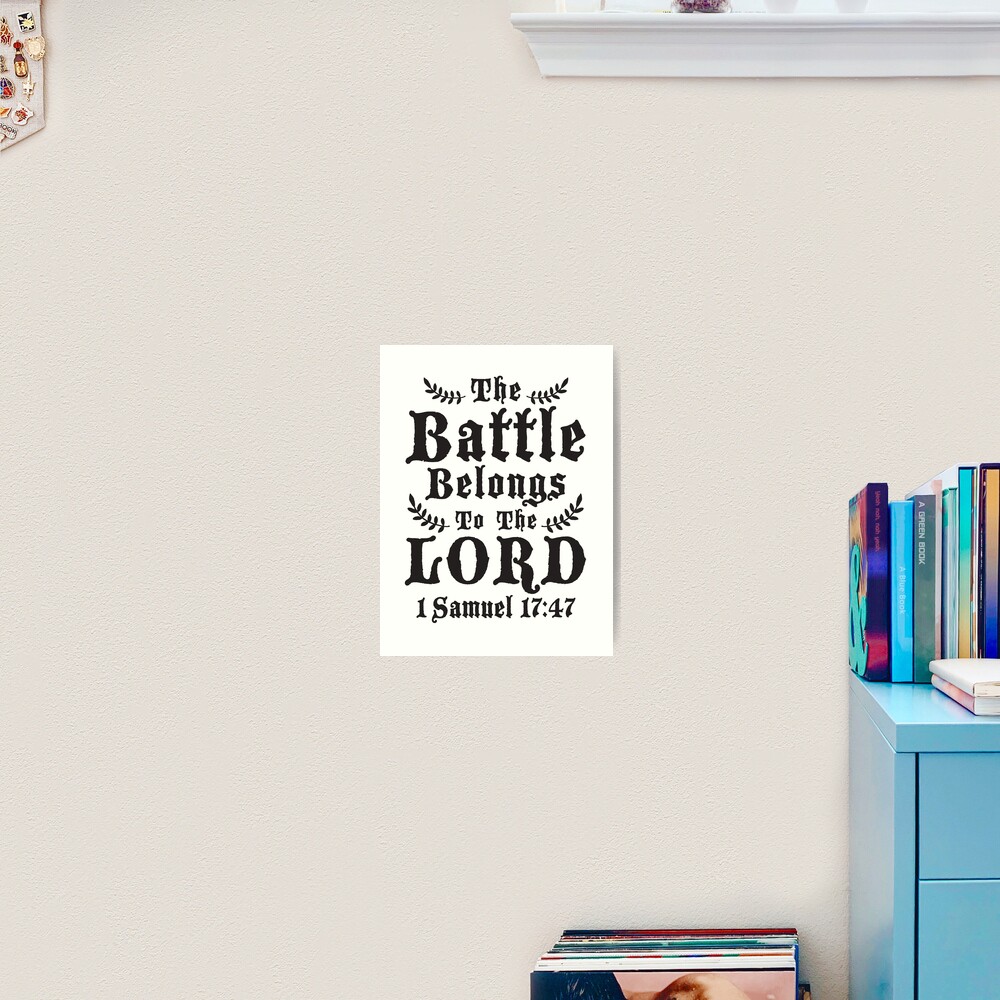 The Battle Belongs To The Lord by plushism  God sticker, Father's day  stickers, Christian bible study