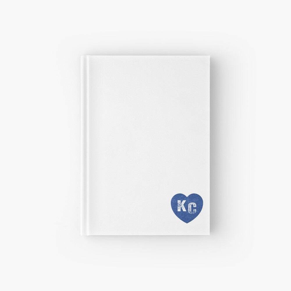 Royal Blue KC Blue Heart Kansas City Hearts I Love Kc heart Kansas city KC Face mask Kansas City facemask Hardcover Journal