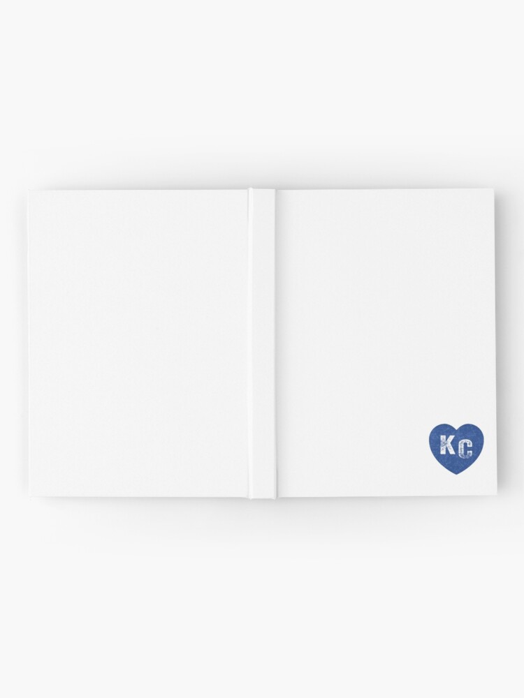 Alternate view of Royal Blue KC Blue Heart Kansas City Hearts I Love Kc heart Kansas city KC Face mask Kansas City facemask Hardcover Journal