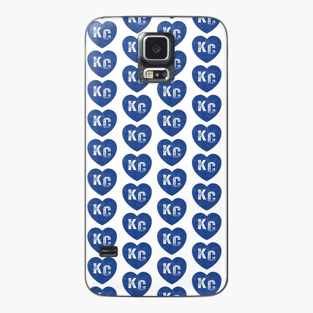 Royal Blue KC Blue Heart Kansas City Hearts I Love Kc heart Kansas city KC Face mask Kansas City facemask Case & Skin for Samsung Galaxy