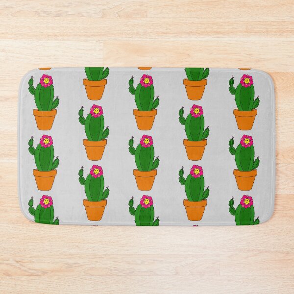 Item preview, Cute Cactus Design #169: Cactus With Cute Pink Flower In Terra-cotta Pot designed and sold by DreamCactus.