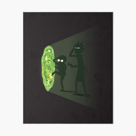 Rick and Morty - Portal Travel Art Board Print