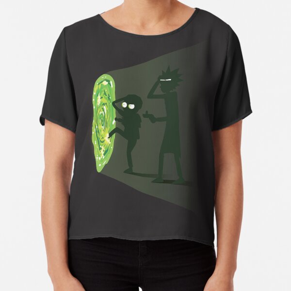 Rick and Morty - Portal Travel Chiffon Top