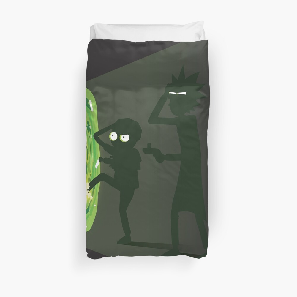 Rick and Morty - Portal Travel Duvet Cover