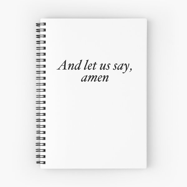 Item preview, And let us say, amen designed and sold by flowerbreaths.