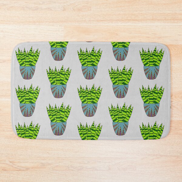 Item preview, Cute Cactus Design #171: Succulent Bunch In A Triangle-Patterned Pot designed and sold by DreamCactus.