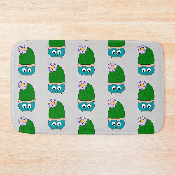 Item preview, Cute Cactus Design #172: Big Cactus With Cute Flower In Kawaii Pot designed and sold by DreamCactus.