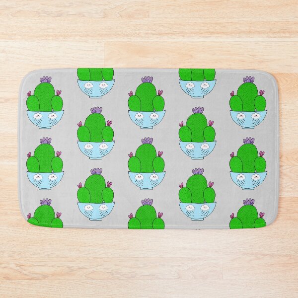 Item preview, Cute Cactus Design #173: Cacti Bunch In A Cute Bowl With Rain Clouds designed and sold by DreamCactus.