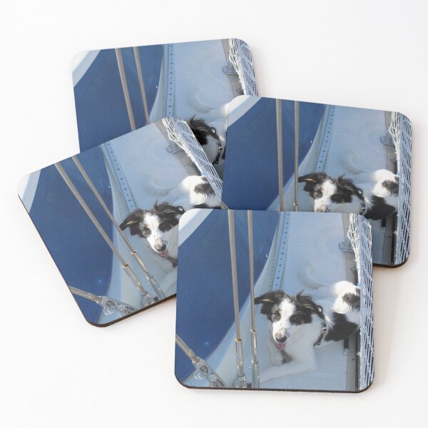 Item preview, Australian Shepherd Skipper Resting on Port Side Deck designed and sold by banditandkoko.