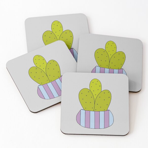 Item preview, Cute Cactus Design #175: Cacti In A Striped Pot designed and sold by DreamCactus.