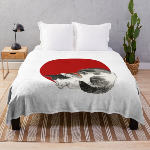 Item preview, Japanese Flag - Sleeping Cat designed and sold by weavernap.
