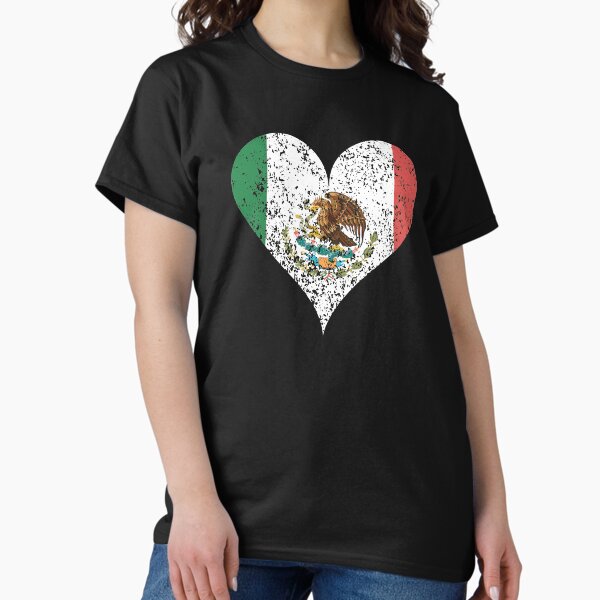 Item preview, Mexico Flag Heart  designed and sold by Vanover Designs.