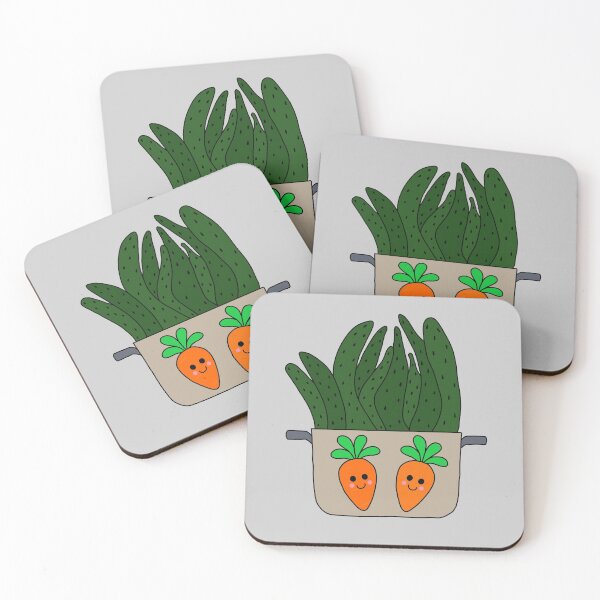 Item preview, Cute Cactus Design #179: Succulent In Cooking Pot With Carrots designed and sold by DreamCactus.