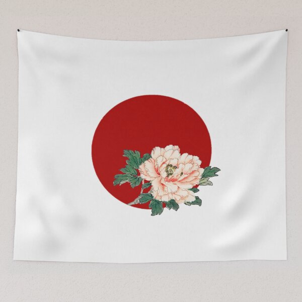 Item preview, Japanese Flag - Pink Rose designed and sold by weavernap.