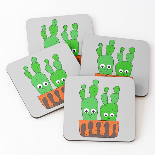 Aperçu de l'œuvre Cute Cactus Design #180: Cacti In Lava Plant Box créée et vendue par DreamCactus.